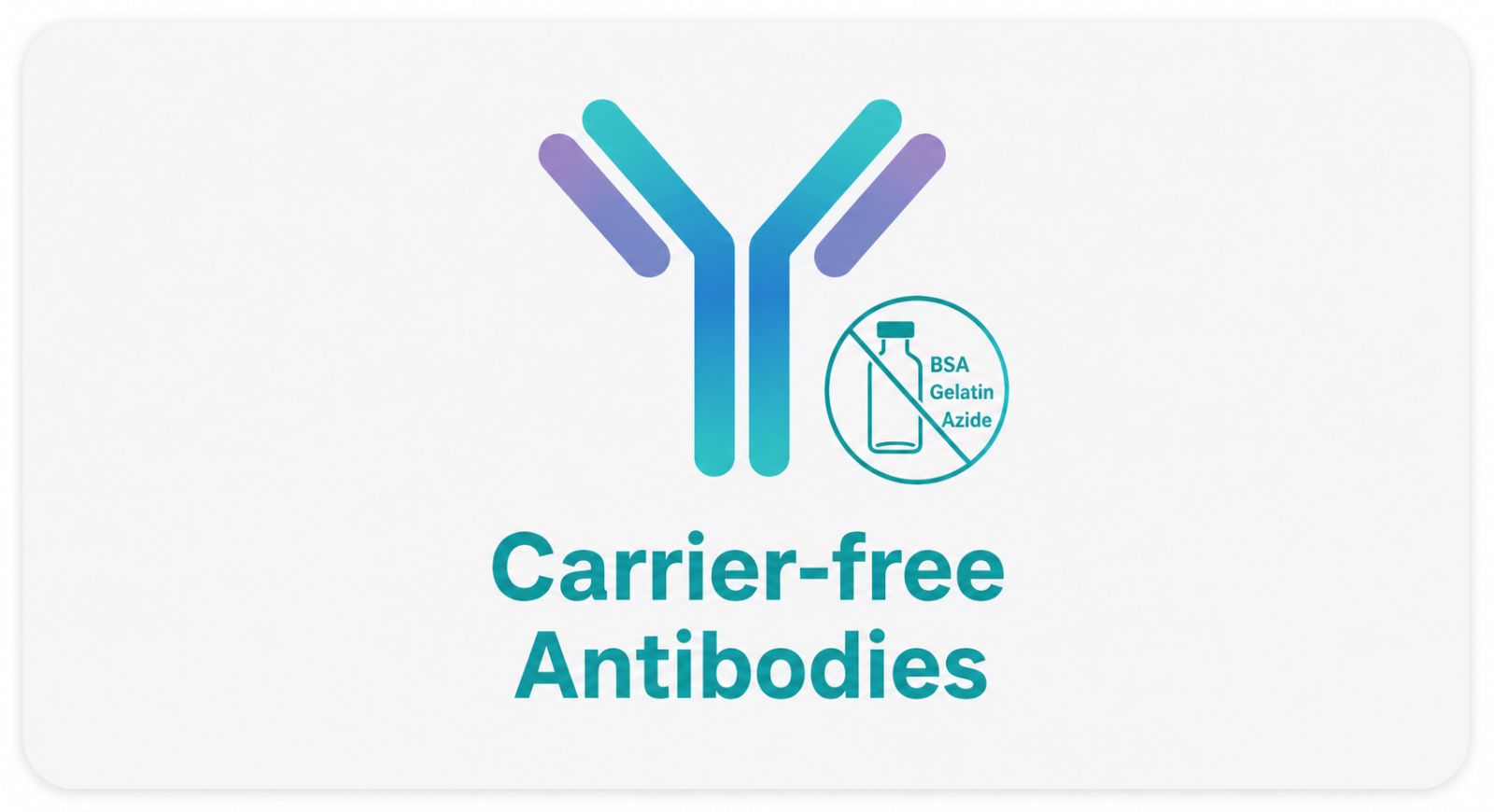Carrier-free antibodies